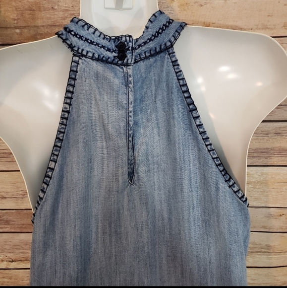 Cloth & Stone Chambray Sleeveless Dress Size XS - Picture 7 of 8